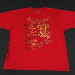 WIZARDING WORLD OF HARRY POTTER GRYFFINDOR CREST XL RED T-SHIRT L356
